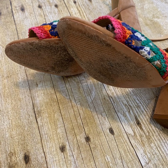 Schutz Joana Block Heel Ankle Strap Heels Sz 6.5B - Picture 3 of 8